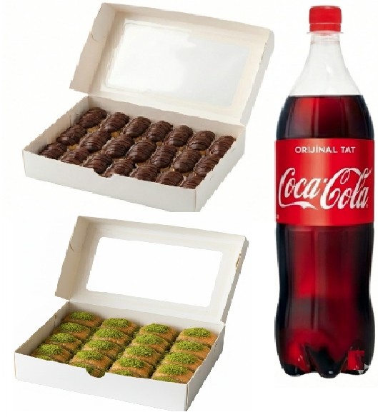 1 kg Ekler Dahil Fıstıklı Baklava Menüsü Şanlıurfa pasta