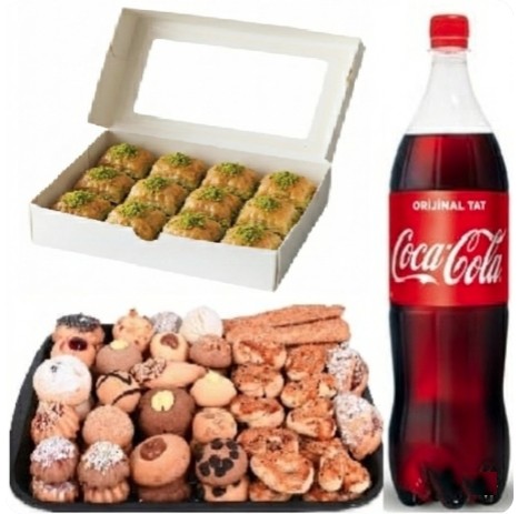 1 kg Fıstıklı Baklava Dahil Kuru Pasta Menüsü Şanlıurfa pasta