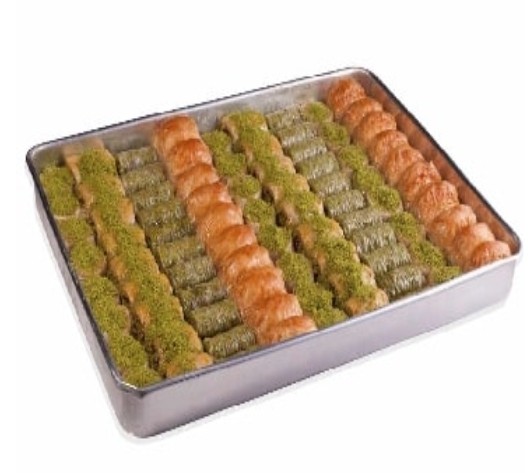 2500 Gr ( 2.5 Kg ) Karışık Cevizli ve Fıstıklı Baklava Şanlıurfa pasta