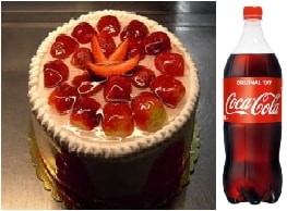 4-6 Kişilik Çilekli Pasta 1 Litre Cola Şanlıurfa pasta