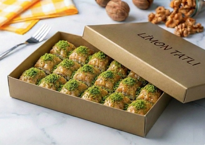 Kaliteli Fıstık Dolgulu 1000 Gr Baklava Şanlıurfa pasta
